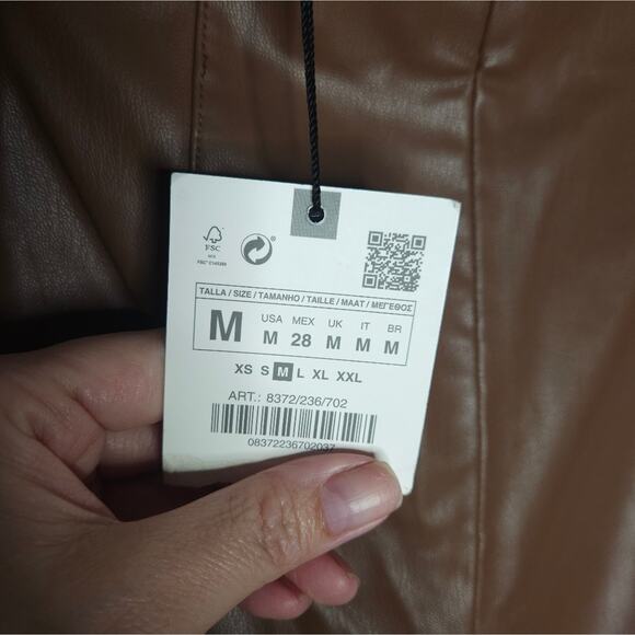 Zara brown liquid legging - Picture 5 of 7